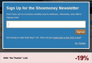 opt in email newsletter popup best practices for 2012