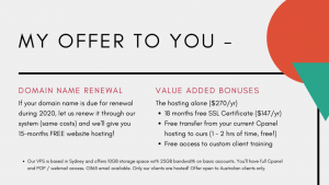 free domain name offer
